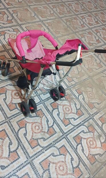 детская машинка: Классическая прогулочная коляска, Б/у, Пол: Девочка, Самовывоз — 4
