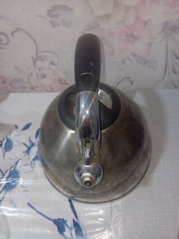 Metall çaynik – fit verən ağızlı model - Material: paslanmayan polad