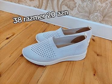 Ölçü: 38, rəng - Ağ, Yeni