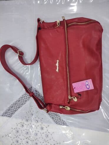 Brend natural deri- böyük ölçü çantası