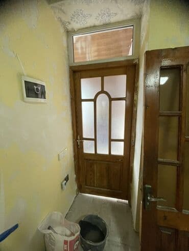 Quru inşaat materialları: Taxta qapı dəsti - Material: təbii ağac (laklı örtük) - Dizayn — 1