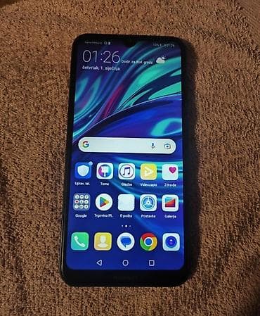 ayfon 1 telefon: Huawei Y7, rəng - Qara, Barmaq izi — 1