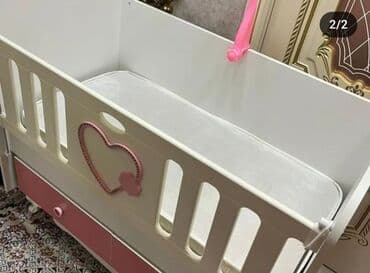 qadın üçün hədiyyə: Qız üçün, İşlənmiş, Dördbucaq, Beşik, Dəst ilə, Matras ilə, Yellənmə mexanizm ilə — 2