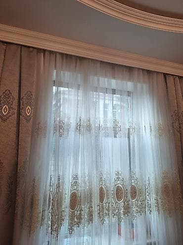 Декор и интерьер: Klassik üslubda pərdə dəsti - Tərkib: Gündəlik işığı kəsən qalın — 4