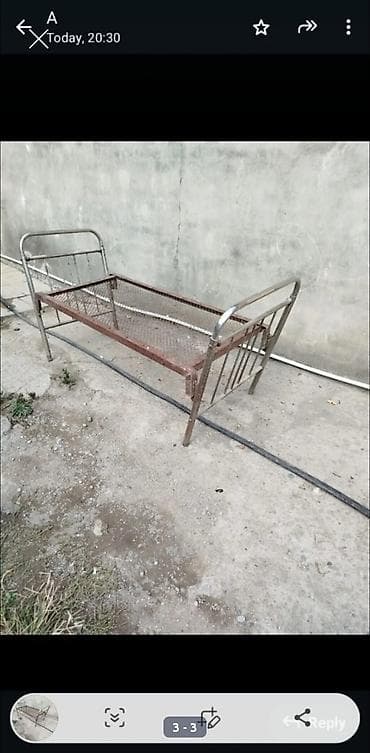 tek yatag: Metal çarpayı karkası - Material: tamamilə metal konstruksiya – boru — 3