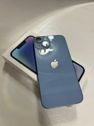 ay fon: IPhone 14, 128 GB, Göy, Face ID — 1