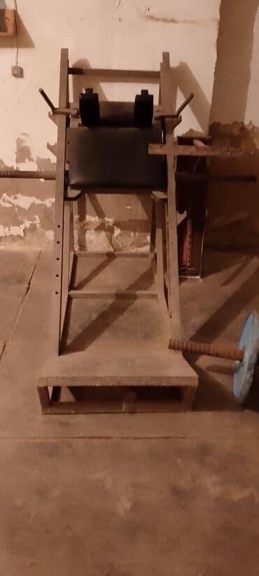 trinajor zali ucun avadanliqlar: Idman avadanlıqları paketi - Ştanq üçün skamya və dayaq: metal — 10