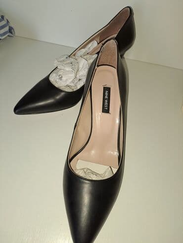 женские ботильоны на танкетке: Туфли, Размер: 40, цвет - Черный, Новый — 2