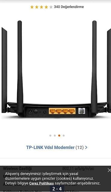 tp link az: Modem yeni orginal bağli kutu quraslmasi çatdırılma pulsuz du yer — 3
