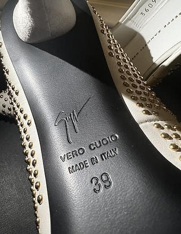 bemsa ayaqqabı: YENİ Giuseppe Zanotti qadın ayaqqabısı – 39 ölçü, natural dəri — 5