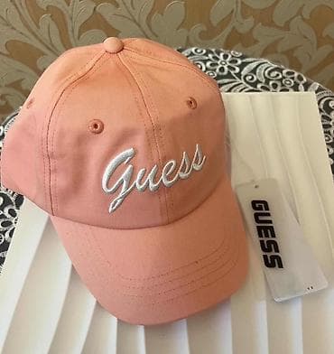 ağ kepka: Kepka, Guess, Yeni, rəng - Çəhrayı, One size — 1