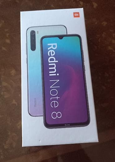 iphone telefon ikinci el: Redmi Note 8, 64 GB, rəng - Ağ, Barmaq izi — 7