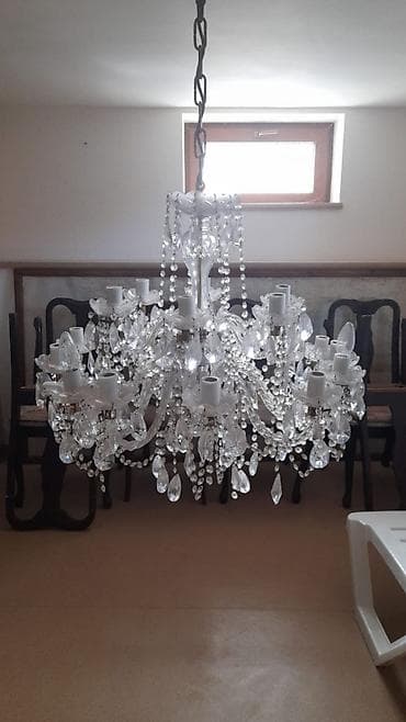 xrustal bakal: Çılçıraq, 10 və daha çox lampa, Xrustal — 1