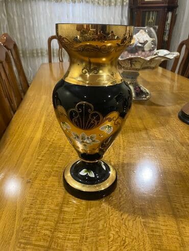 Bohem üslublu şüşə dəst - Material: qalın keyfiyyətli şüşə, üzərində