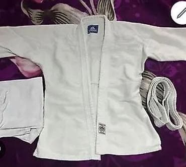 Uşaq üçün ağ rəngli döyüş sənəti geyimi dəsti (gi/kimono): - Üst