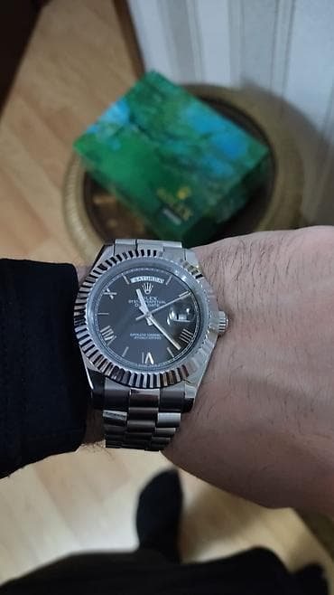 anti pas: Qol saatı, Rolex, rəng - Gümüşü — 5