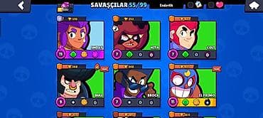 Brawl Stars hesabı 12232 🏆99/55 ətraflı məlumat üçün nömreye yaza — 10