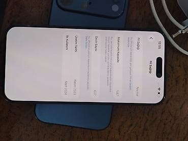 iphone 11 barter var: IPhone 15 Pro Max, 256 GB, Blue Titanium, Simsiz şarj — 3