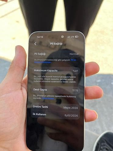 iphone 30: IPhone 15 Pro, 128 GB, Natural Titanium, Barmaq izi, Face ID — 5
