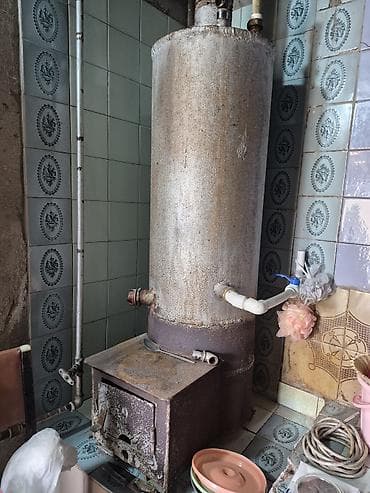 odun peci: Məişət üçün odun/kömürlə işləyən sobalı samovar tipli su qızdırıcısı — 2