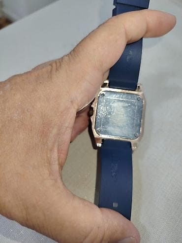 breguet saat: Cartier brend Mavi və Rose Gold Kişi Saatı birmarketde bu saat hal - — 2