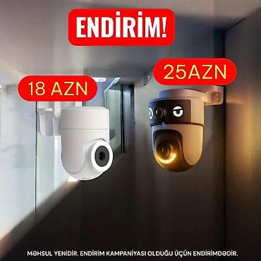 Ağıllı Wi‑Fi xarici təhlükəsizlik kameraları • 360° görünüş: fırlanma