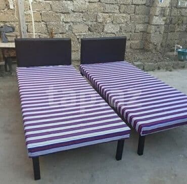 Çarpayı təzə Hazırları var Çatdırılma var 1 nəfərlik 60 manat 2