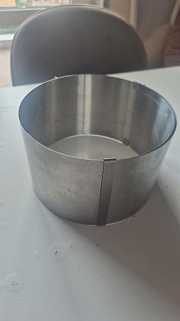 reqem tortlar: Şirniyyat qəlibləri, rəng - Gümüşü, Metal, Dairəvi — 1