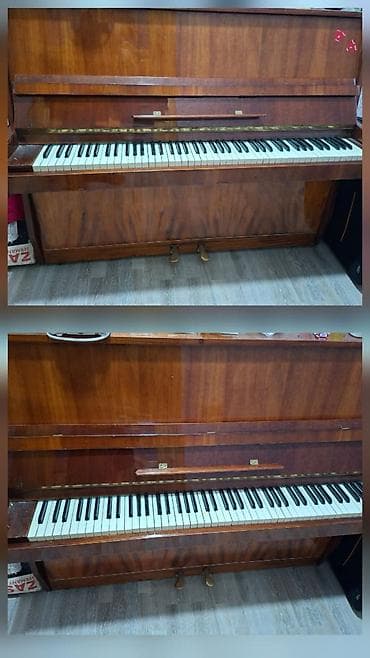 mustuk: Belarus pianino - Korpus: klassik şaquli (upright) model, cilalı qoz — 1