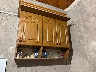 plete: Mətbəx mebel dəsti - Üst asma dolablar: 4 qapılı modul (2 şüşəli — 4