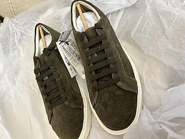 зеленые туфли: Zara KHAKI GREEN Leather Trainers

41 SİZE — 6