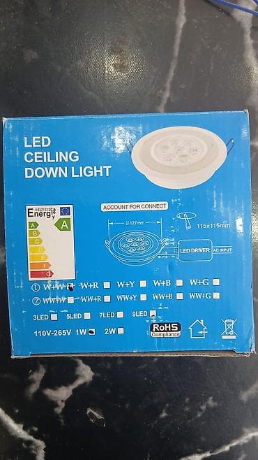 osram lampa: LED tavan spot işıq - Model: LED Ceiling Down Light - Növ: Gömülü — 1