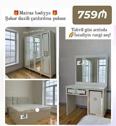 masa dəst: ✔️Rəng seçimi var ✅ödəniş qapıda təhvil zamanı ✔️ şəhər daxili — 7