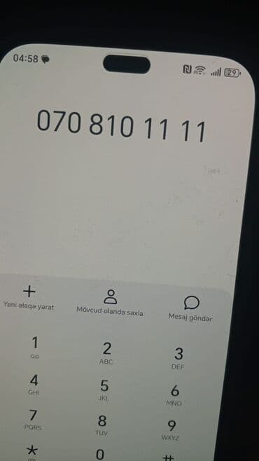 tek şexsiyyet vesiqesi ile kredit telefon: VIP nömrə: 070 810 11 11 Xüsusiyyətlər: - Yadda qalan kombinasya — 2