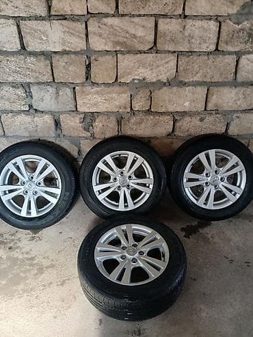teker kompressoru: Hyundai orijinal 16” yüngül lehimli disk və şin komplekti - Disklər — 4