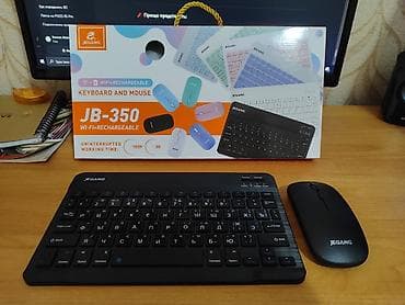 JEQANG simsiz klaviatura rus-ingilis stikerləri ilə və siçan dəsti