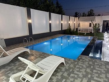 yasamalda satilan evler: Mərdəkanda yerləşən isti, hovuzlu bağ evimiz xidmətinizdədi,xidmətə — 4