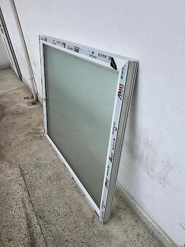 pencere susesi: 🔹 PVC Plastik Pəncərə Satılır 🔹 Ölçü: 120 sm x 70 sm 🔹 Şüşə: Təmiz — 2