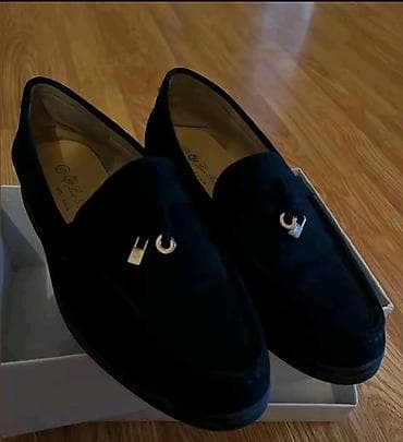 makasın: Loro Piana “Open Walk” mokasinləri - Rəng: qara - Model: Open Walk — 4