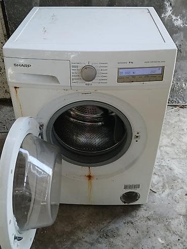 corək bişirən sobalar: Paltaryuyan maşın Sharp, 9 kq, İşlənmiş, Avtomat, Qurutma var — 1