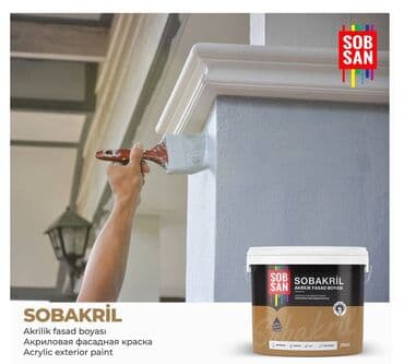 fasad emulsiya: Sobsan fasad Boyası (emusiya) 25 kq lıq. Sobsan fasad Boyası Emusiya — 1