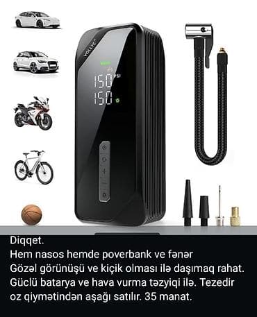 18 iphone: Hem nasos həmdə poverbank Psi ve bar ilə Təkərin hava azalmasını — 5