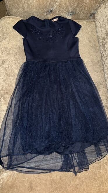 qış donu: Uşaq paltarı 9.10 yas – GėеJay brendi yeni kimi - Rəng: tünd göy — 1