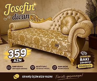 ev t: ✨ *JOSEFIN DİVAN — 359 AZN* ✨ Zövqlü və dəbdəbəli dizaynı ilə evinizə — 1