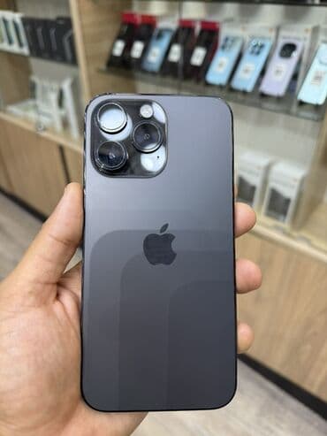 IPhone 14 Pro Max, 128 GB, Space Gray, Zəmanət, Face ID, Sənədlərlə