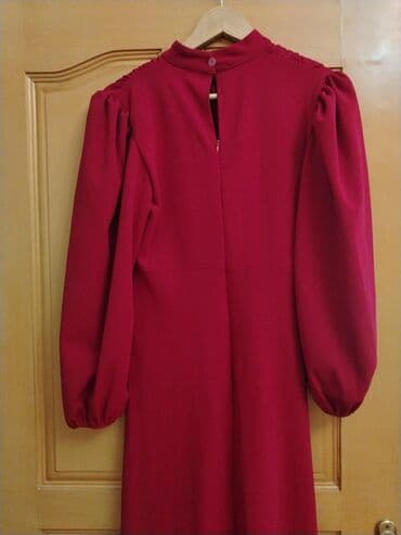 adl elbise: Qırmızı don - Rəng: dərin qırmızı/bordo - Uzunluq: topuğa kimi - Qol — 2