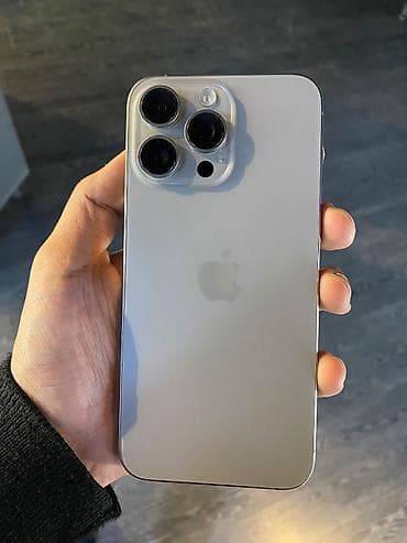 iphone 13 sadə: IPhone 15 Pro Max, 256 GB, Natural Titanium, Simsiz şarj, Zəmanət, Face ID — 2