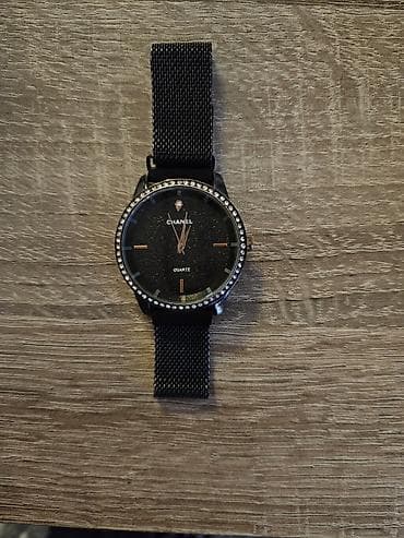 Наручные часы: Б/у, Наручные часы, Chanel, цвет - Черный — 1