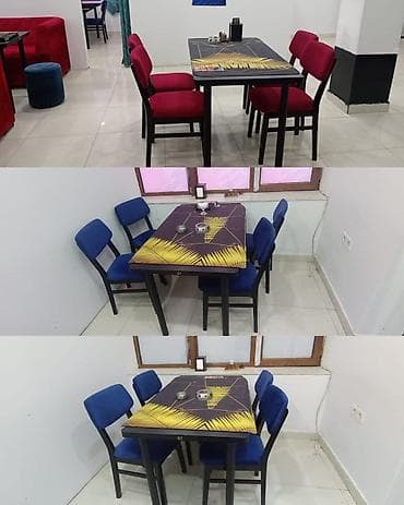 stol stul restoran: 3 dəst masa dəsti satılır,1dəsti 200₼. 4 oturcağı var.Ünvan — 1