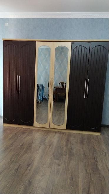 skaflar islenmis: İşlənmiş, 6 qapı, Güzgülü, Qəhvəyi, Taxta, Açılan, Düz dolab — 1